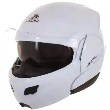 Capacete Escamoteável Pro Tork Attack Solid COR/BRANCO TAMANHO/58