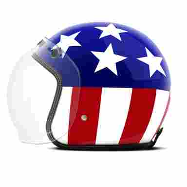 Capacete Custom Etceter American TAMANHO/56 COR/AZUL