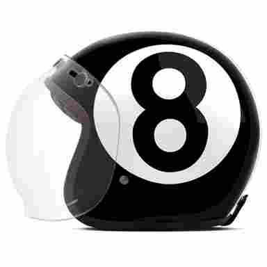 Capacete Aberto Etceter Custom Snooker TAMANHO/58 COR/PRETO