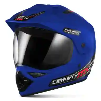 Capacete Off Road Pro Tork Liberty Mx Vision Pro COR/AZUL TAMANHO/60