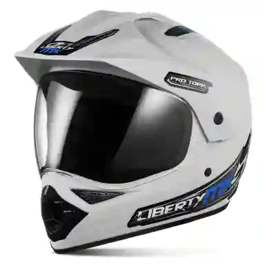 Capacete Off Road Pro Tork Liberty Mx Vision Pro COR/BRANCO TAMANHO/58