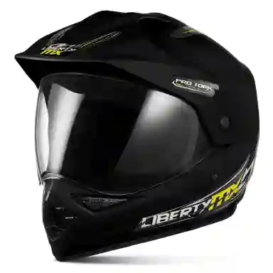 Capacete Off Road Pro Tork Liberty Mx Vision Pro COR/PRETO FOSCO TAMANHO/60