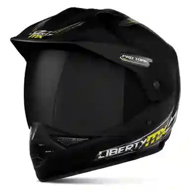 Capacete Off Road Pro Tork Liberty Mx Vision Pro COR/PRETO TAMANHO/60