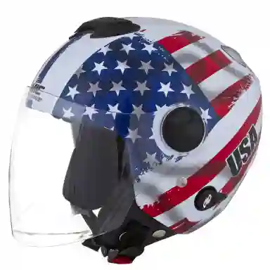 Capacete Aberto Pro Tork New Atomic Usa COR/VERMELHO - AZUL TAMANHO/60