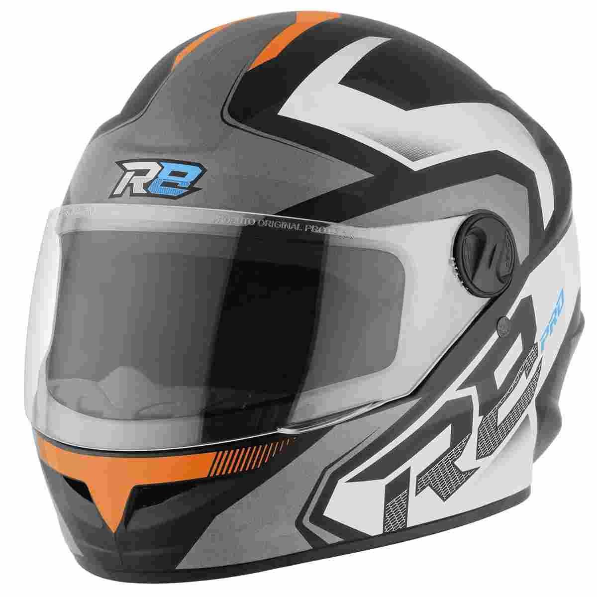 Capacete Fechado Pro Tork R8 Pro COR/PRETO - LARANJA TAMANHO/56
