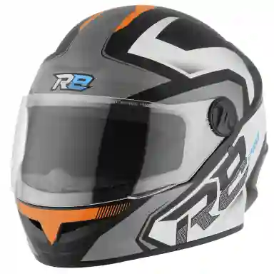 Capacete Fechado Pro Tork R8 Pro COR/PRETO - LARANJA TAMANHO/58