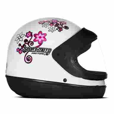Capacete Fechado Pro Tork Sport Moto For Girls COR/BRANCO TAMANHO/58