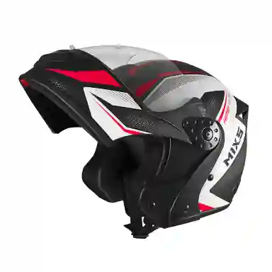 Capacete Escamoteável Gladiator Neo Mixs COR/VERMELHO TAMANHO/60