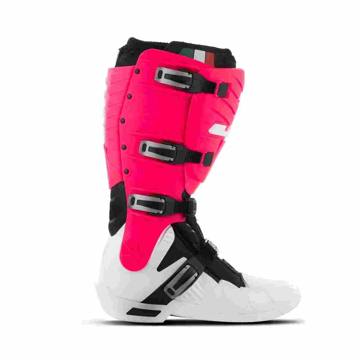 Bota Motocross Adulto Jett Hi-vis COR/BRANCO - ROSA TAMANHO/41