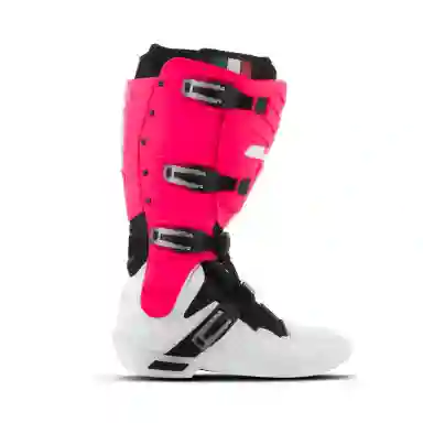 Bota Motocross Adulto Jett Hi-vis COR/BRANCO - ROSA TAMANHO/45