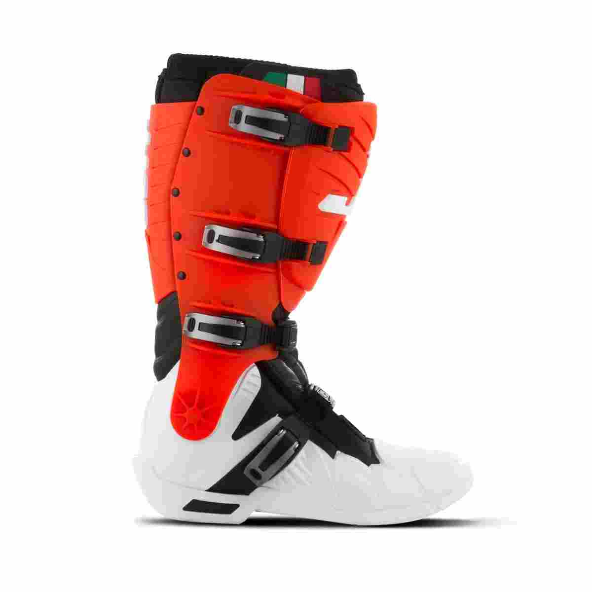 Bota Motocross Adulto Jett Hi-vis COR/BRANCO - VERMELHO TAMANHO/40