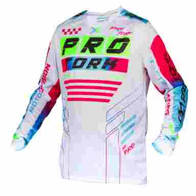 Camisa motocross Adulto Pro Tork Next TAMANHO/M COR/BRANCO