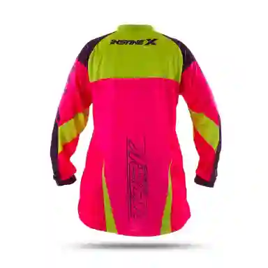 Camisa Motocross Adulto Pro Tork Insane X COR/ROSA - AMARELO TAMANHO/XGG