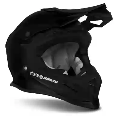 Capacete Motocross Etceter Solid COR/PRETO TAMANHO/58