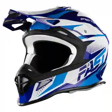 Capacete Off Road Pro Tork Fast Tech Fantasy Limited Edition COR/AZUL - BRANCO TAMANHO/56