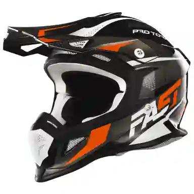 Capacete Off Road Pro Tork Fast Tech Fantasy Limited Edition COR/CINZA - LARANJA TAMANHO/58
