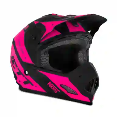 Capacete Off Road Jett Th1 Evolution 2 COR/PRETO - ROSA TAMANHO/60