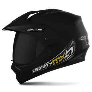 Capacete Off Road Pro Tork Liberty Mx Vision Pro COR/PRETO TAMANHO/60