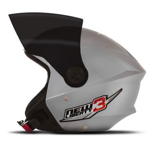 Capacete Aberto Pro Tork New Liberty 3 Solid Viseira Fumê TAMANHO/60 COR/PRATA