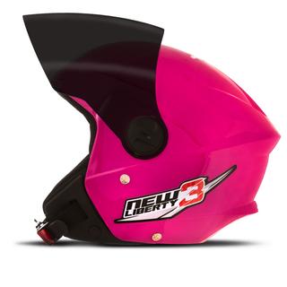 Capacete Aberto Pro Tork New Liberty 3 Solid Viseira Fumê TAMANHO/58 COR/ROSA
