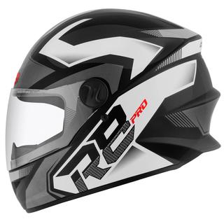 Capacete Fechado Pro Tork R8 Pro Brilhante TAMANHO/58 COR/PRETO - PRATA