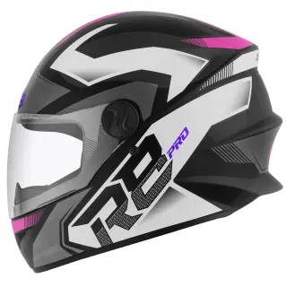 Capacete Fechado Pro Tork R8 Pro COR/PRETO - ROSA TAMANHO/56