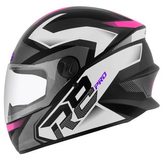 Capacete Fechado Pro Tork R8 Pro Brilhante TAMANHO/58 COR/PRETO - ROSA