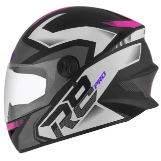 Capacete Fechado Pro Tork R8 Pro COR/PRETO - ROSA TAMANHO/56