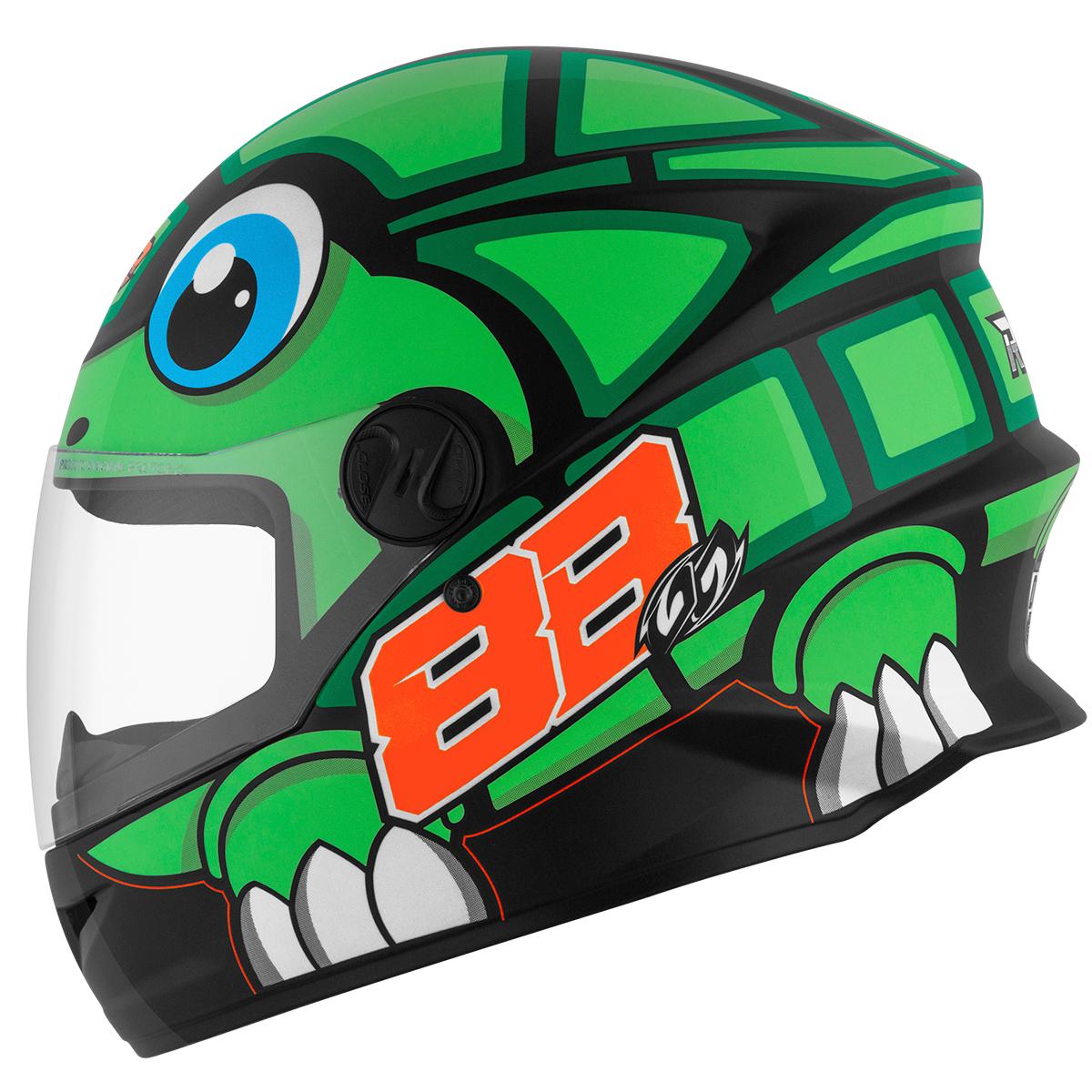 Capacete Fechado Pro Tork R8 Turtle COR/VERDE TAMANHO/58
