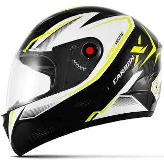 Capacete Mixs Fokker Carbon X 2019 Brilhante COR/AMARELO TAMANHO/56