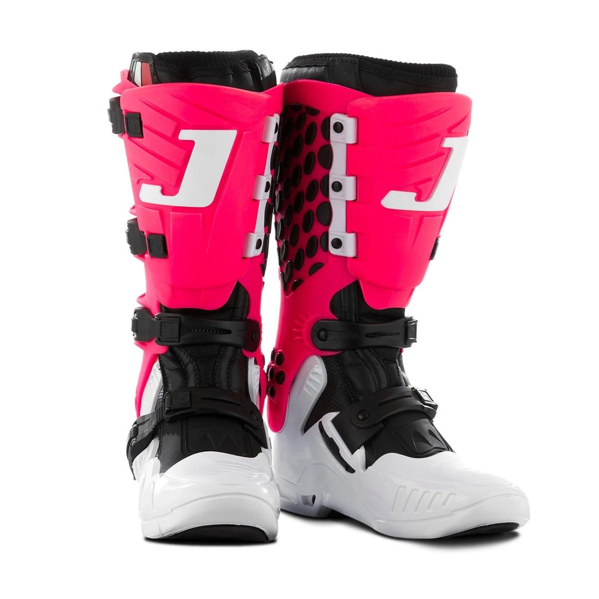 Bota Motocross Adulto Jett Hi-vis COR/BRANCO - ROSA TAMANHO/38