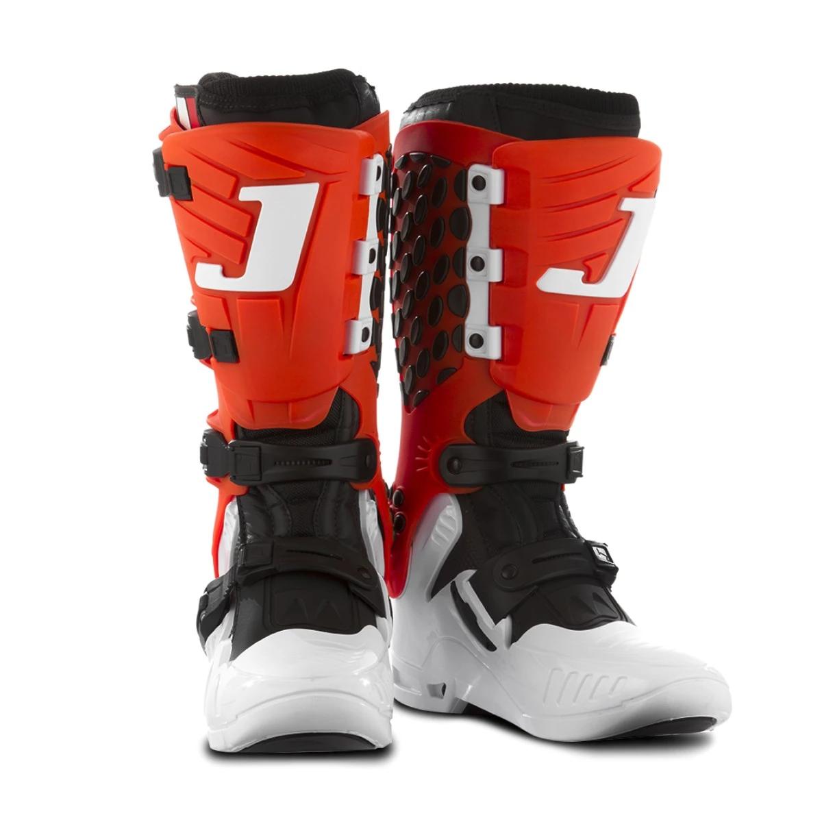 Bota Motocross Adulto Jett Hi-vis COR/BRANCO - VERMELHO TAMANHO/44