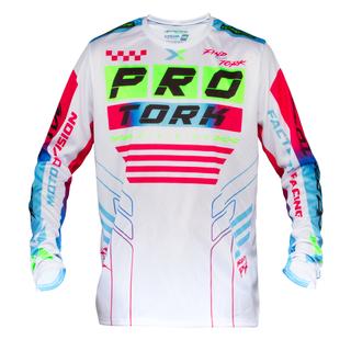 Camisa motocross Adulto Pro Tork Next TAMANHO/M COR/BRANCO