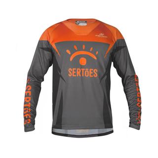 Camisa Motocross Adulto Rally Dos Sertões TAMANHO/G COR/GRAFITE - LARANJA