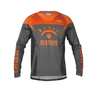 Camisa Motocross Sertões COR/GRAFITE - LARANJA TAMANHO/G