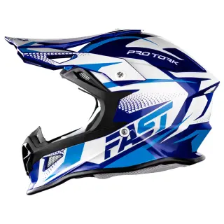 Capacete Off Road Pro Tork Fast Tech Fantasy Limited Edition COR/AZUL - BRANCO TAMANHO/56
