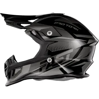 Capacete Off Road Pro Tork Fast Tech Fantasy Limited Edition COR/PRETO - CINZA TAMANHO/62