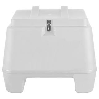 Baú 80 Litros Plástico Injetado Cromo Forte COR/BRANCO