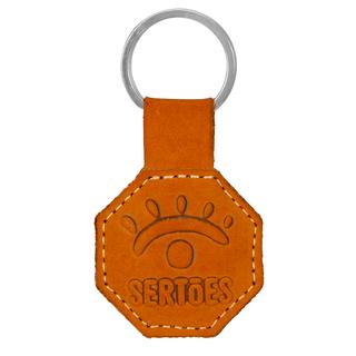 Chaveiro em Couro Sertões COR/LARANJA