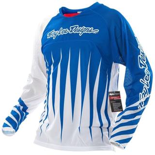 CAMISA BIKE SPRINT JOKER TROY LEE COR/AZUL - BRANCO TAMANHO/G - BR / L - USA