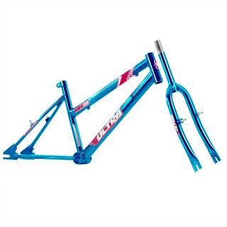 Quadro Aro 20 Chrome Line Feminino com Garfo Ultra Bikes COR/BLUE