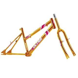 Quadro Aro 20 Chrome Line Feminino com Garfo Ultra Bikes COR/ORANGE