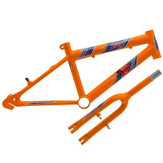 Quadro Aro 16 em Aço Carbono com Garfo Ultra Bikes COR/LARANJA