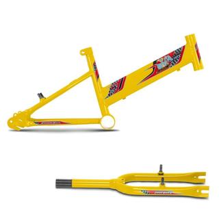 Quadro Aro 16 com Garfo Ultra Bikes COR/AMARELO