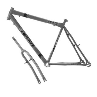Quadro Aro 26 Ultra Bikes Em Aço Carbono Com Garfo Masculino COR/CINZA TAMANHO/Aro 26