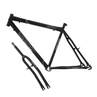 Quadro Aro 26 Ultra Bikes Em Aço Carbono Com Garfo Masculino COR/PRETO FOSCO TAMANHO/Aro 26