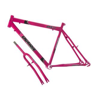 Quadro Aro 26 Ultra Bikes Em Aço Carbono Com Garfo Masculino COR/ROSA TAMANHO/Aro 26