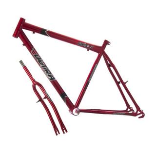 Quadro Aro 26 Ultra Bikes Em Aço Carbono Com Garfo Masculino COR/VERMELHO TAMANHO/Aro 26